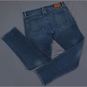 Hiroshi Kato The Pen Slim Selvedge Jeans Mens 38x34 Rain Wash Indigo USA Made